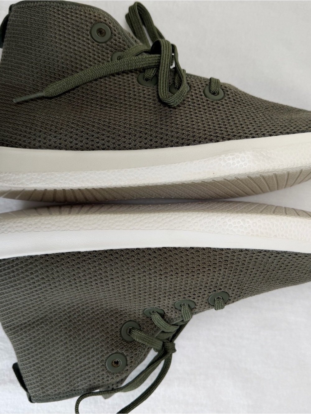 Allbirds Men's Tree Toppers High Top Sneakers Olive Green Size 11 - Picture 4 of 9